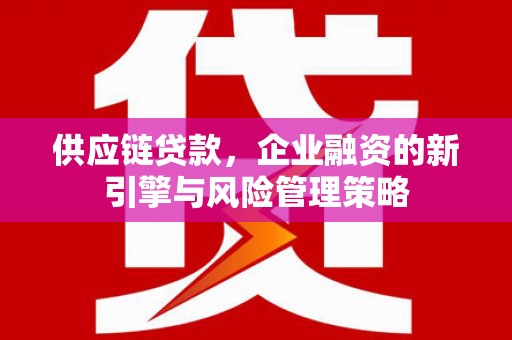 营山供应链贷款，企业融资的新引擎与风险管理策略