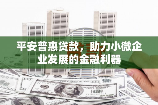 营山平安普惠贷款，助力小微企业发展的金融利器